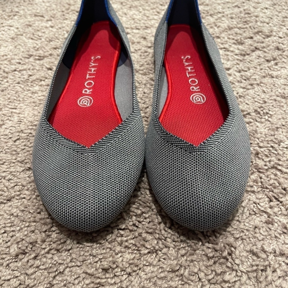 Rothy's // Gray Blue Women's Flats - Picture 5 of 7